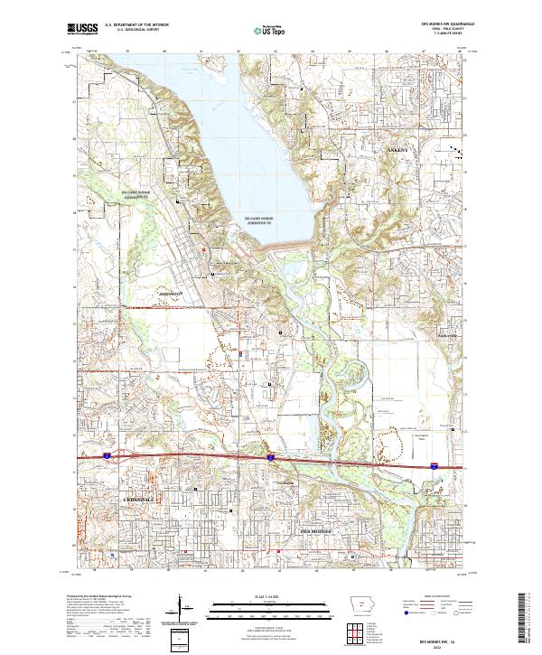USGS Topographic Map – Des Moines NW