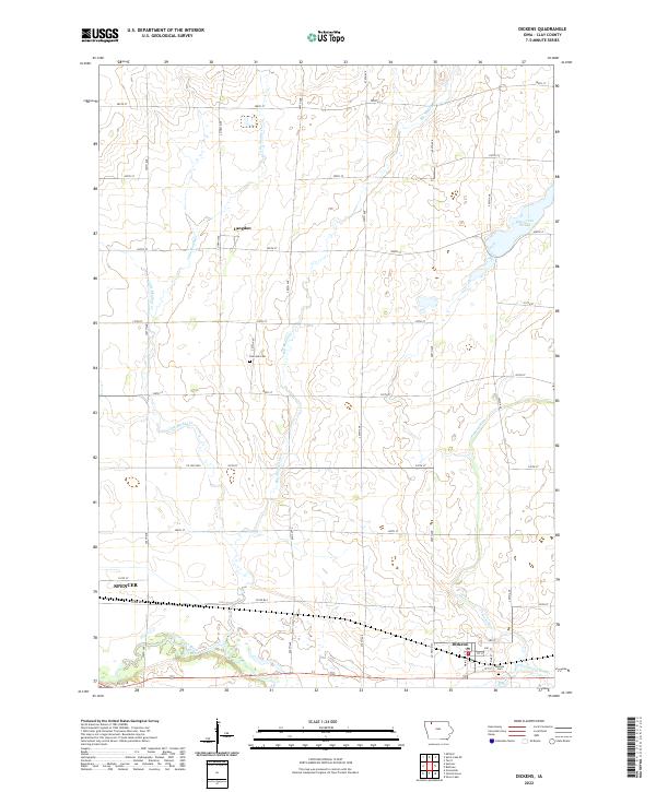 USGS Topographic Map – Dickens