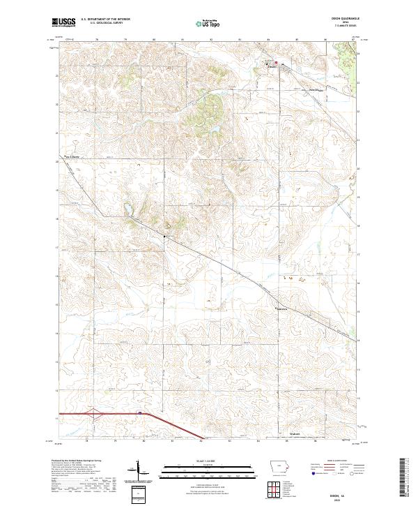 USGS Topographic Map – Dixon