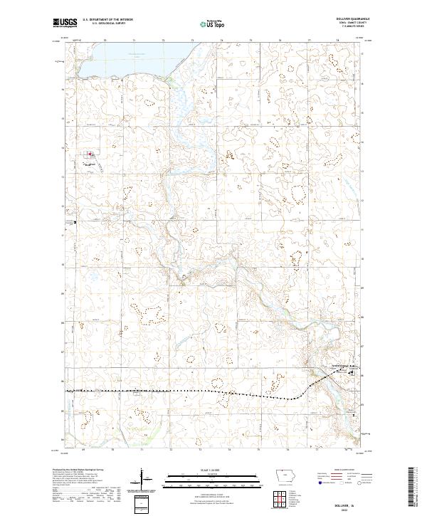 USGS Topographic Map – Dolliver