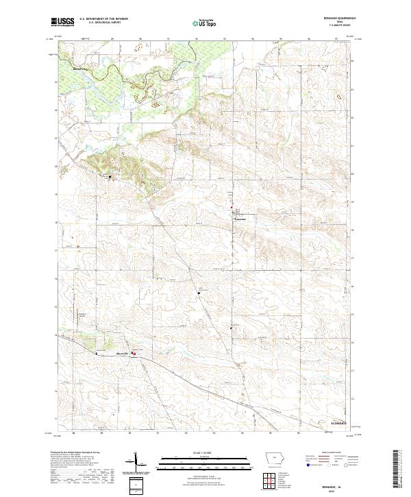 USGS Topographic Map – Donahue