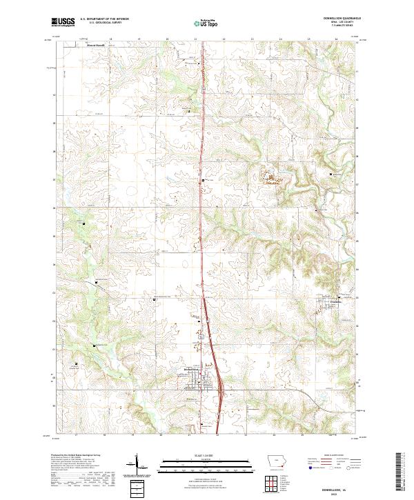 USGS Topographic Map – Donnellson