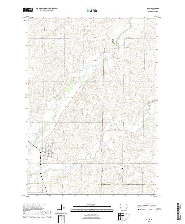 USGS Topographic Map – Doon