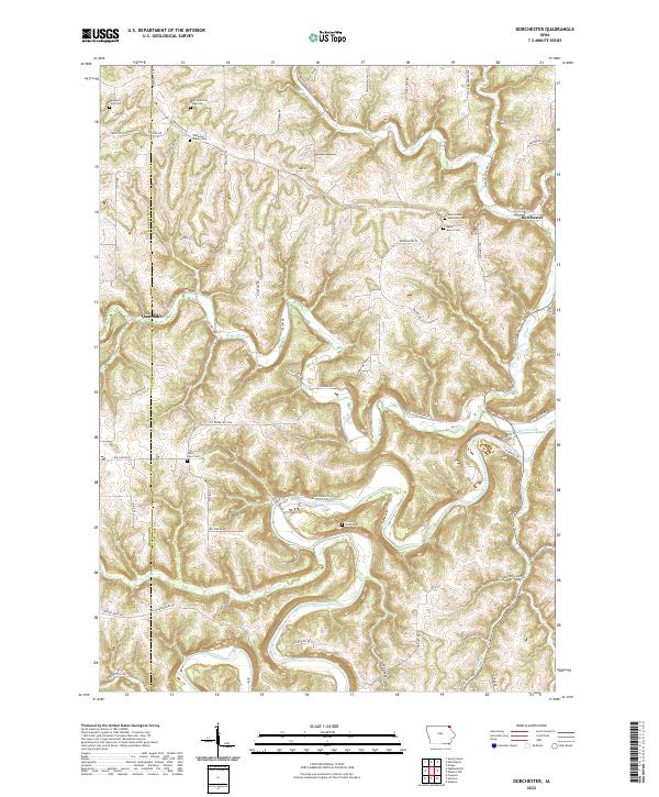USGS Topographic Map – Dorchester