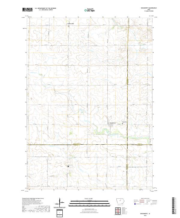 USGS Topographic Map – Dougherty