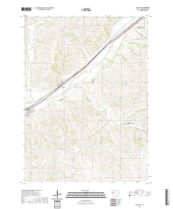 USGS Topographic Map – Dow City