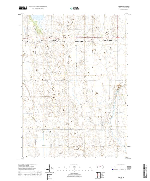 USGS Topographic Map – Duncan