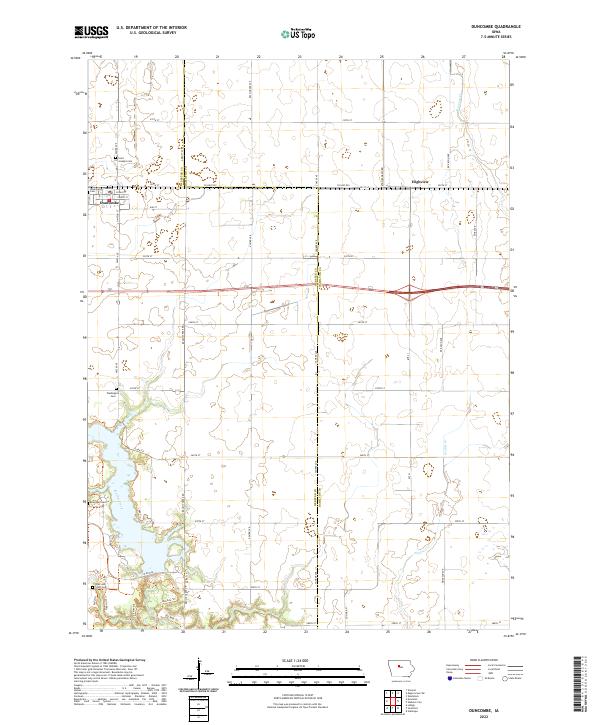 USGS Topographic Map – Duncombe