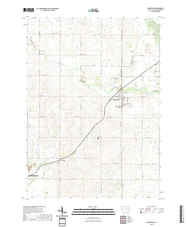 USGS Topographic Map – Dunkerton