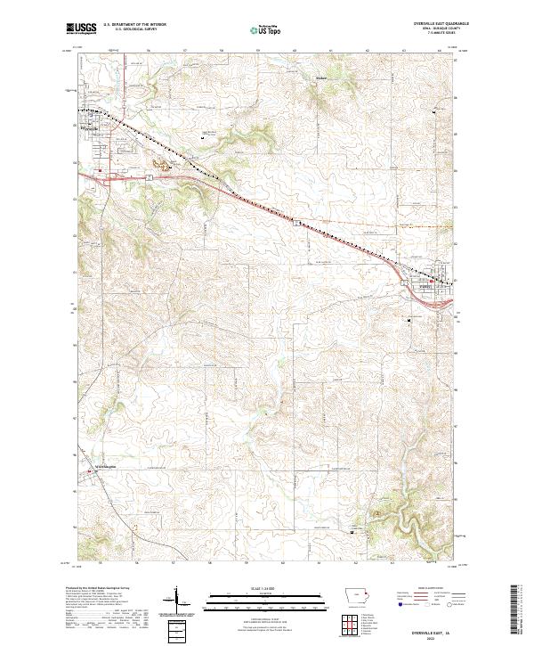 USGS Topographic Map – Dyersville East