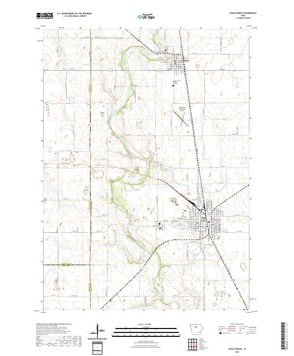 USGS Topographic Map – Eagle Grove