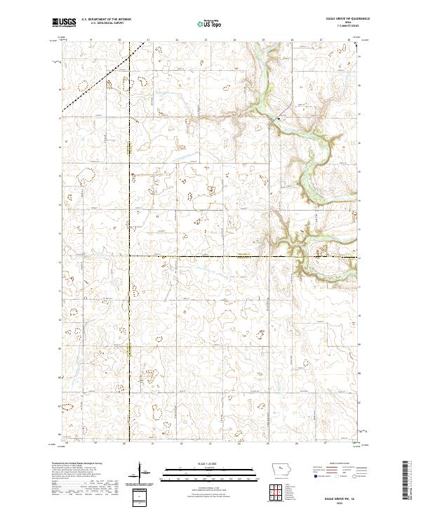 USGS Topographic Map – Eagle Grove SW