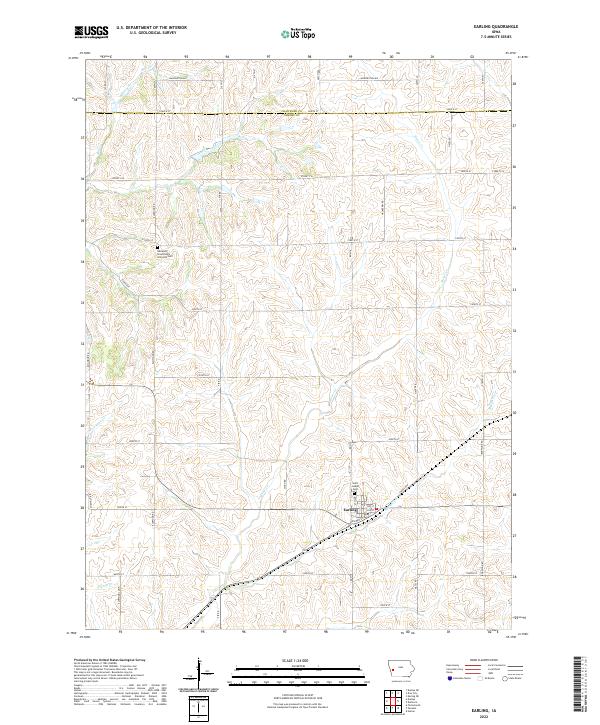 USGS Topographic Map – Earling