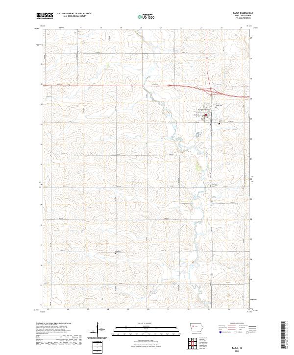 USGS Topographic Map – Early