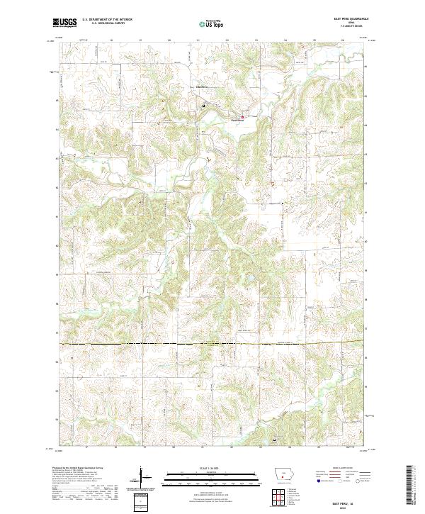USGS Topographic Map – East Peru
