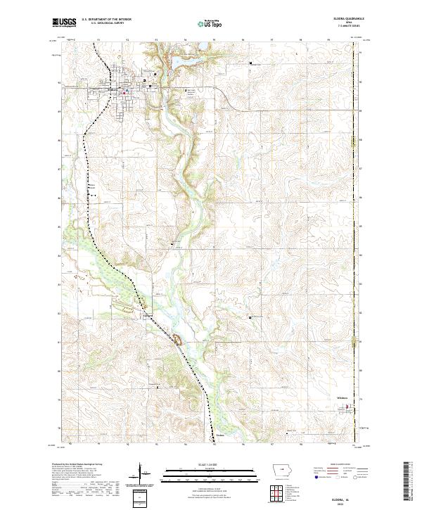 USGS Topographic Map – Eldora