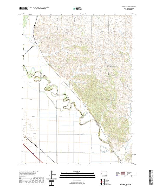 USGS Topographic Map – Elk Point NE