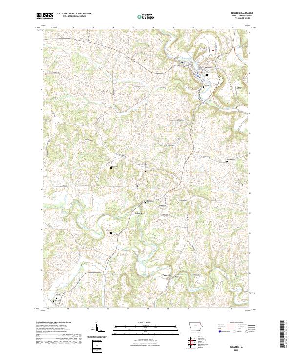 USGS Topographic Map – Elkader