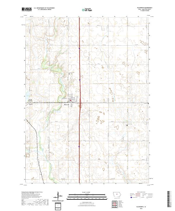 USGS Topographic Map – Ellsworth