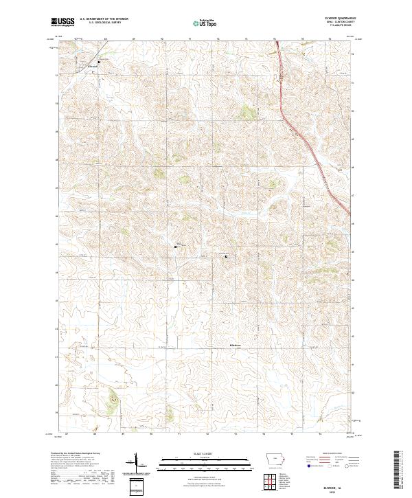 USGS Topographic Map – Elwood