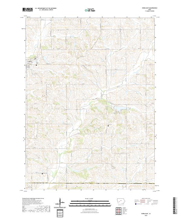 USGS Topographic Map – Exira East