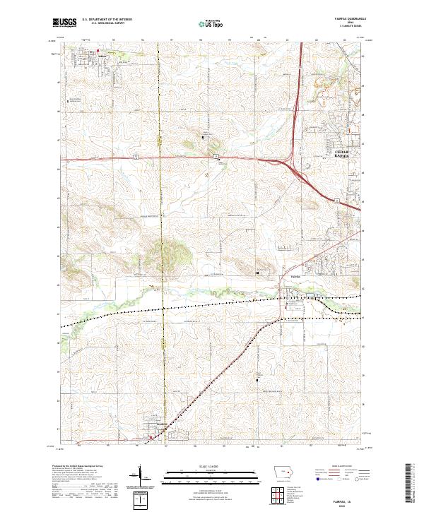 USGS Topographic Map – Fairfax