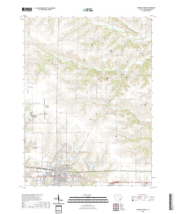 USGS Topographic Map – Fairfield North
