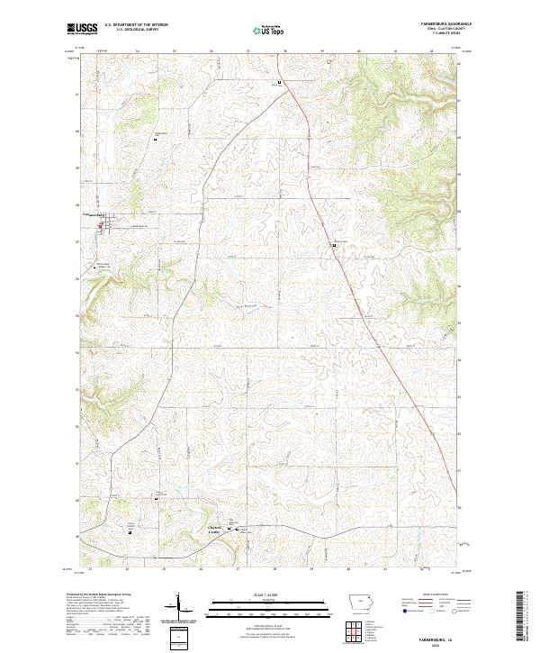 USGS Topographic Map – Farmersburg