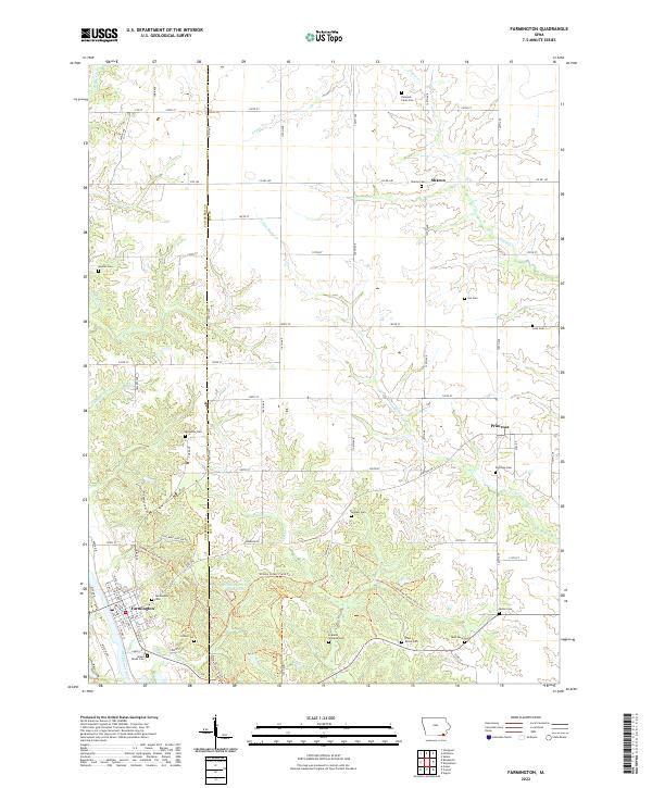USGS Topographic Map – Farmington