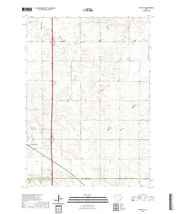 USGS Topographic Map – Fertile SE