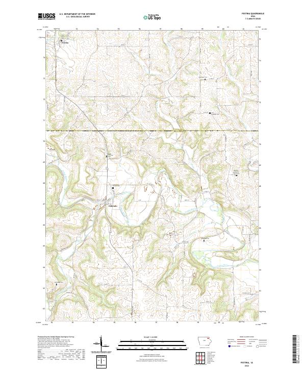 USGS Topographic Map – Festina