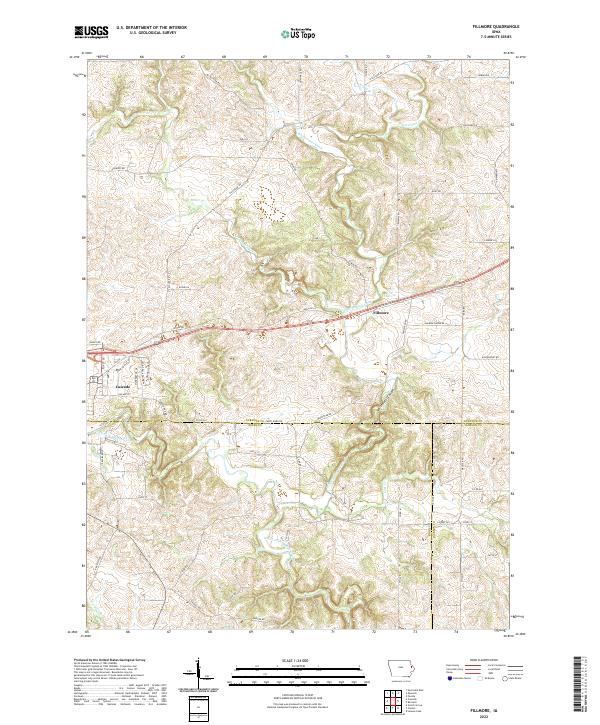 USGS Topographic Map – Fillmore