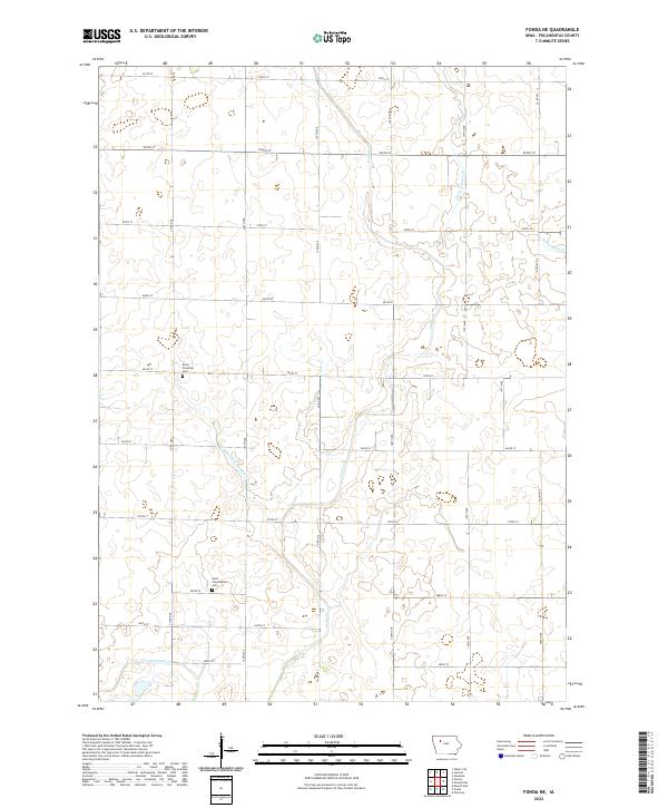 USGS Topographic Map – Fonda NE