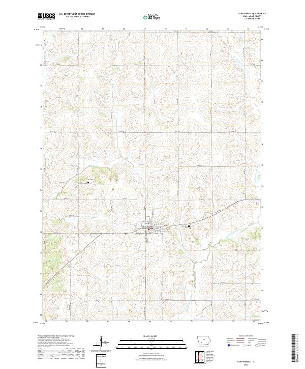 USGS Topographic Map – Fontanelle