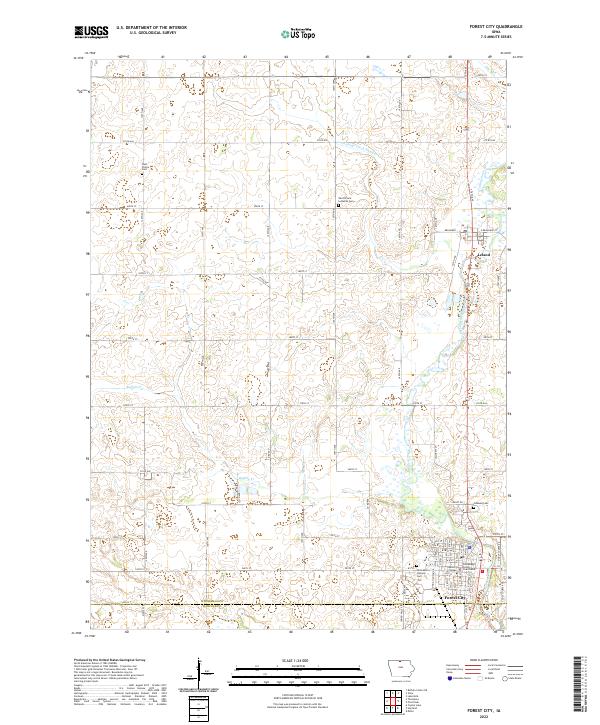 USGS Topographic Map – Forest City