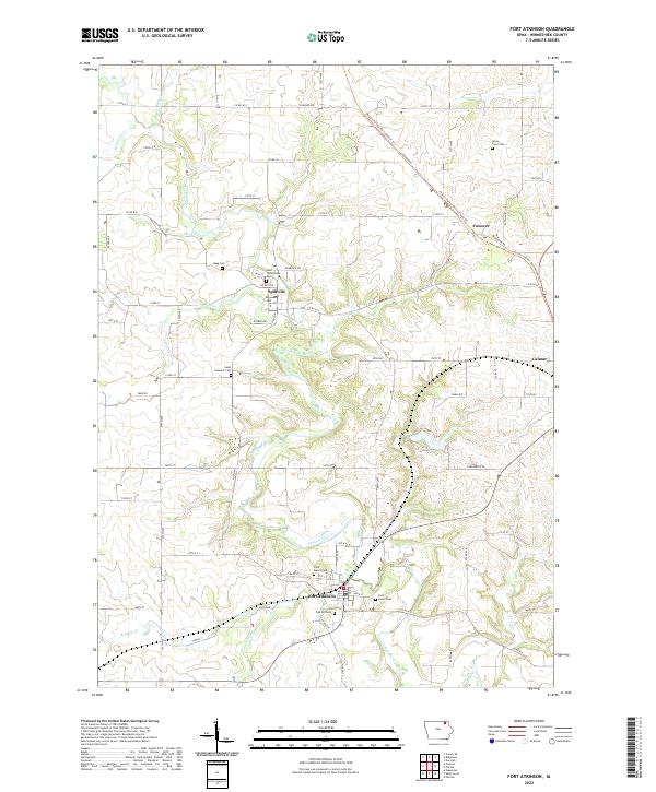 USGS Topographic Map – Fort Atkinson
