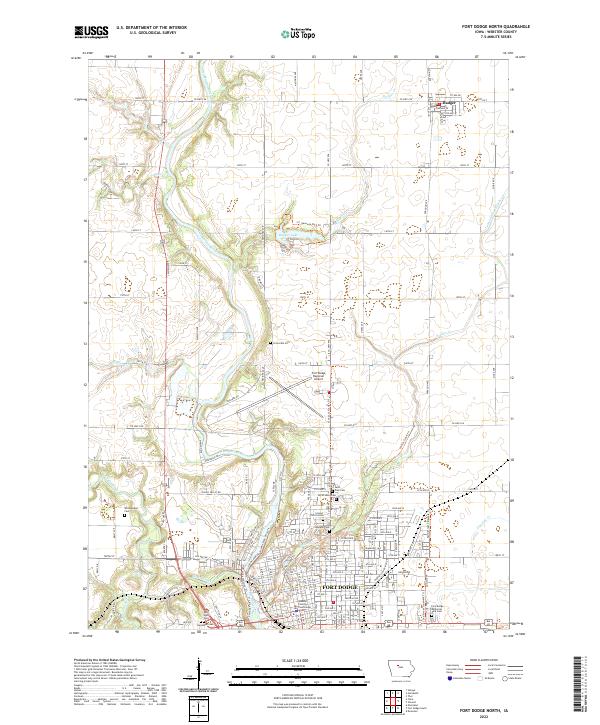 USGS Topographic Map – Fort Dodge North