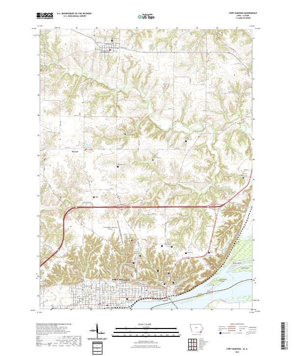 USGS Topographic Map – Fort Madison