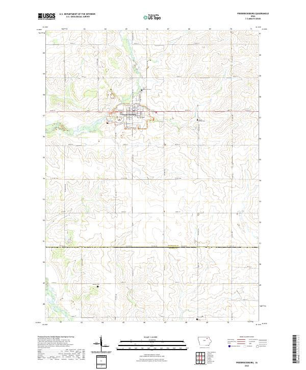 USGS Topographic Map – Fredericksburg