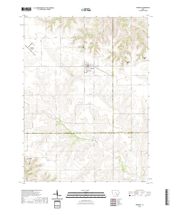 USGS Topographic Map – Fremont