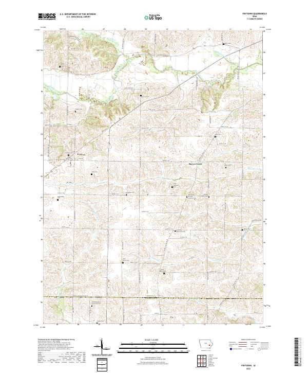 USGS Topographic Map – Frytown