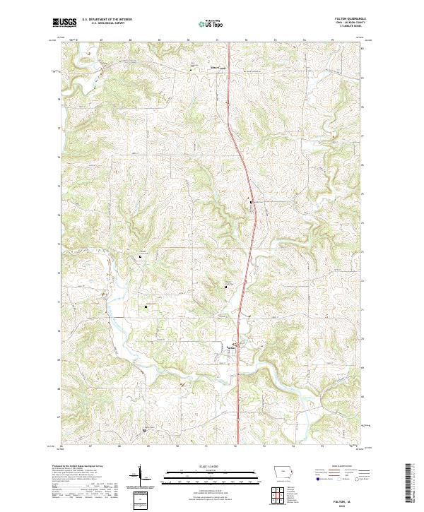 USGS Topographic Map – Fulton