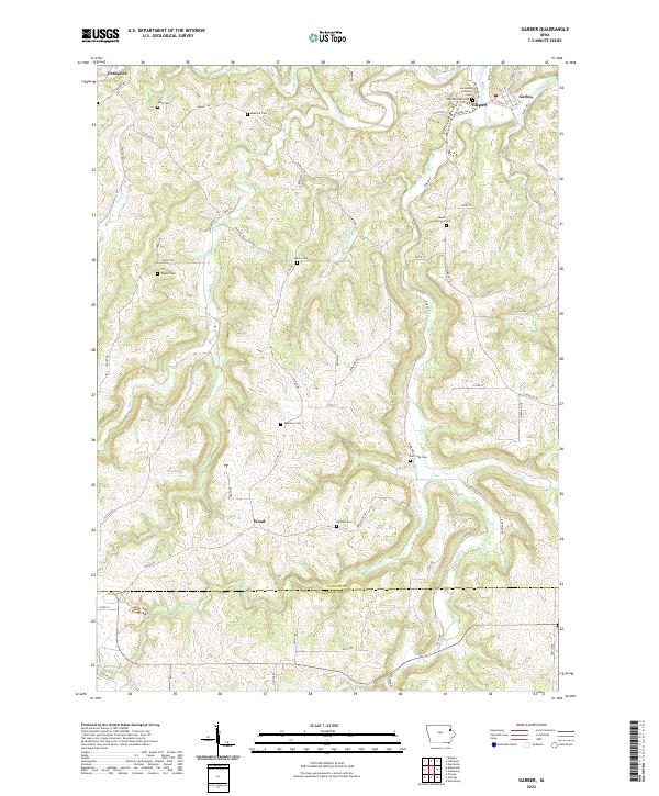 USGS Topographic Map – Garber