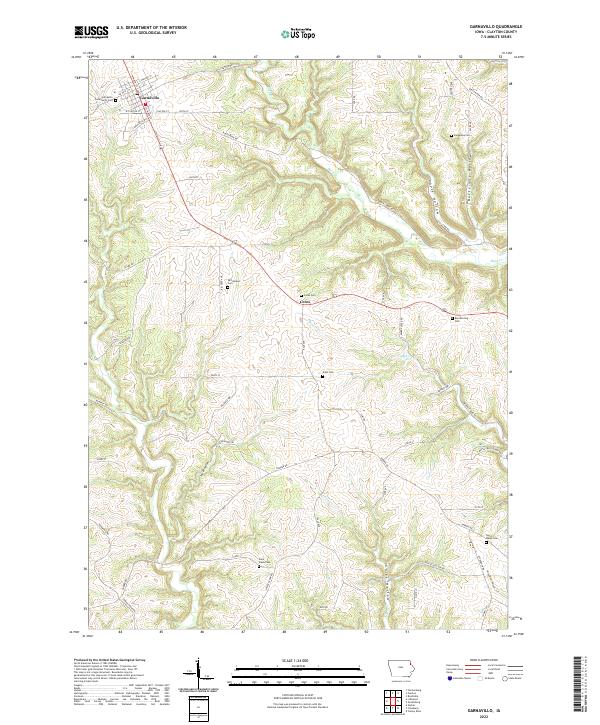 USGS Topographic Map – Garnavillo