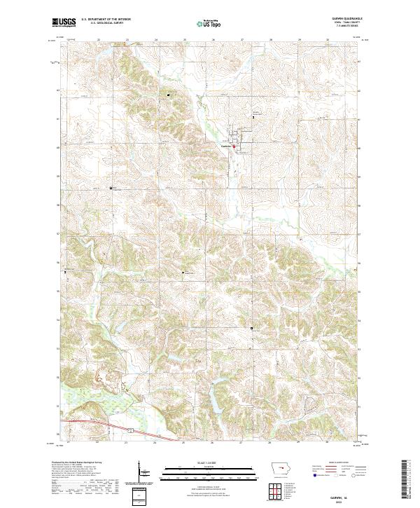 USGS Topographic Map – Garwin