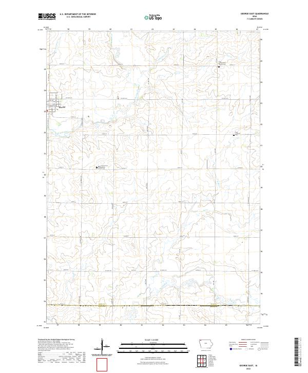 USGS Topographic Map – George East