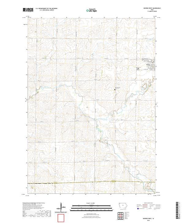 USGS Topographic Map – George West