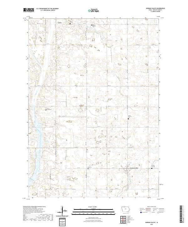 USGS Topographic Map – German Valley