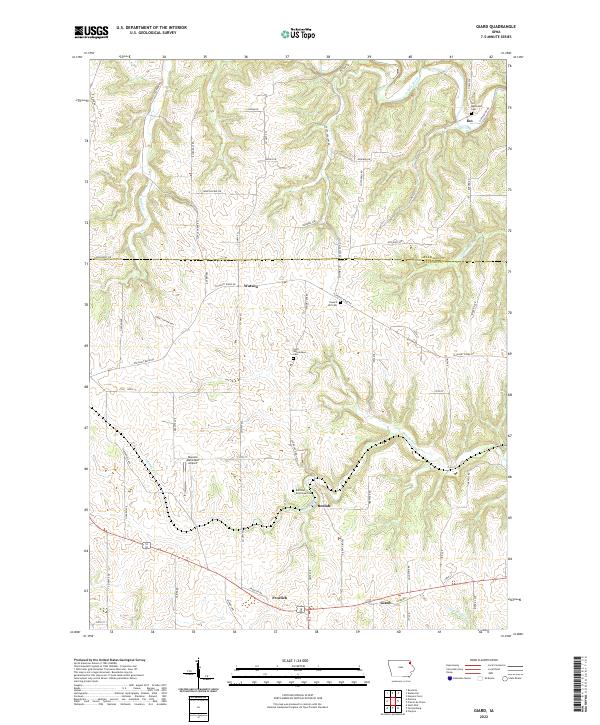 USGS Topographic Map – Giard