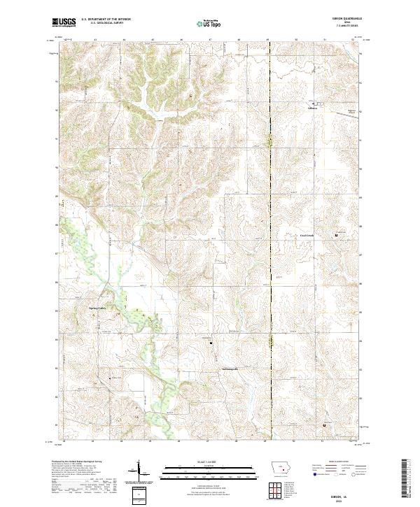 USGS Topographic Map – Gibson